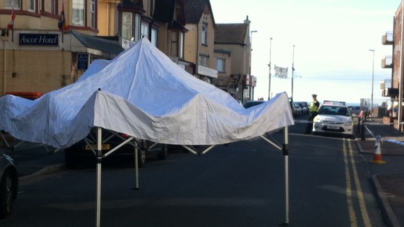 Tent outside flat