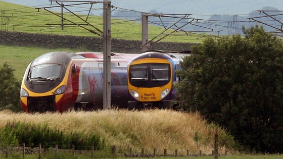two trains