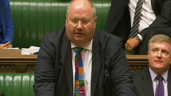 Communities Secretary Eric Pickles.