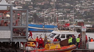 Rescuers at Hout Bay, South Africa