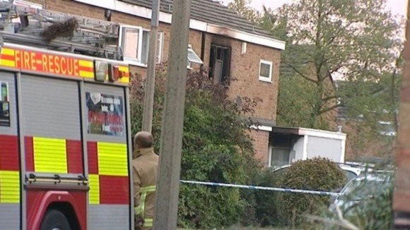 Fire crews were called to Barn Mead in Harlow at 1.45am on Monday.