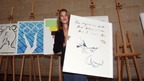 Margate-born artist, Tracey Emin, has donated four postcards to the auction