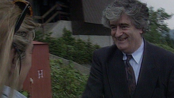 Radovan Karadzic meets Penny Marshall in 199