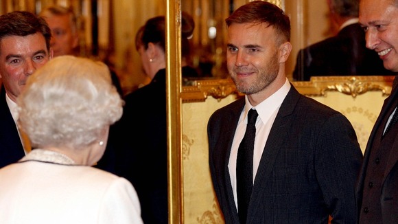 The Queen meets Gary Barlow