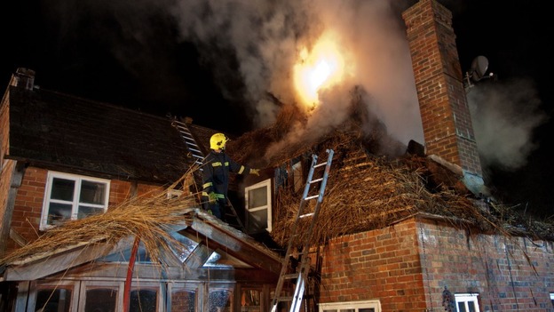 Firefighters in Cadnam