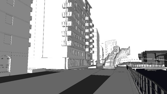 Level crossing footbridge design