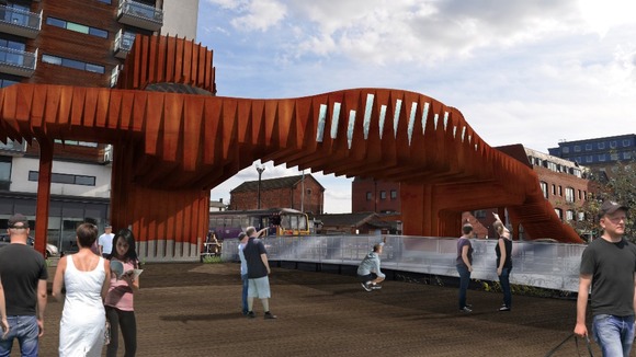 Level crossing footbridge design