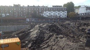 Tunnelling halted for a day as probe aunched into cause of accident.
