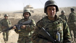 Afghan soldiers training