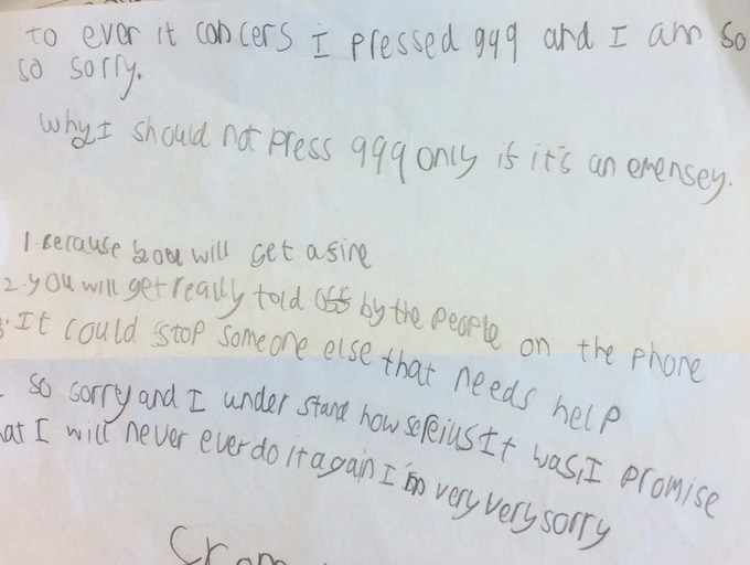 sorry letters