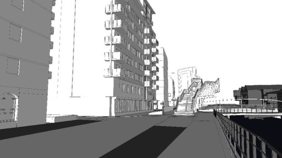 Level crossing footbridge design