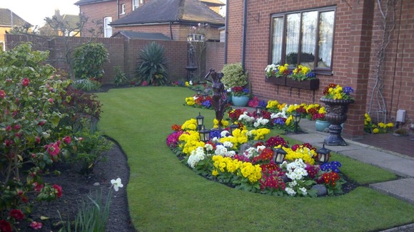 A garden in Norfolk in full spring bloom
