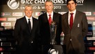 Alastair Cook, David Richardson and Steve Elworthy were speaking at the launch of the ICC Champions Trophy 2013