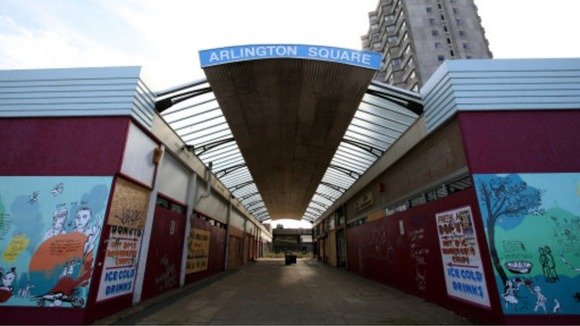 Many of the town's shops stand empty 