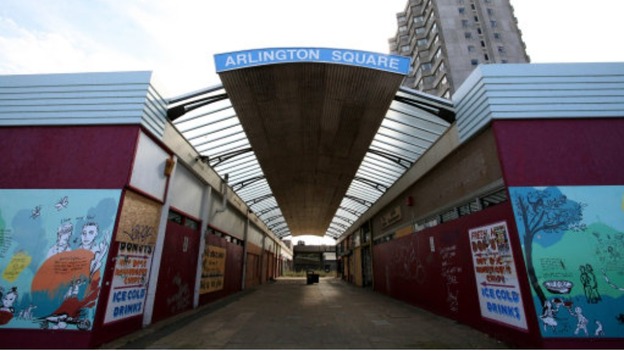 Many of the town's shops stand empty 