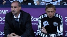 West Brom manager Steve Clarke (left) and joint assistant coach Kevin Keen have overseen an impressive start to the season.
