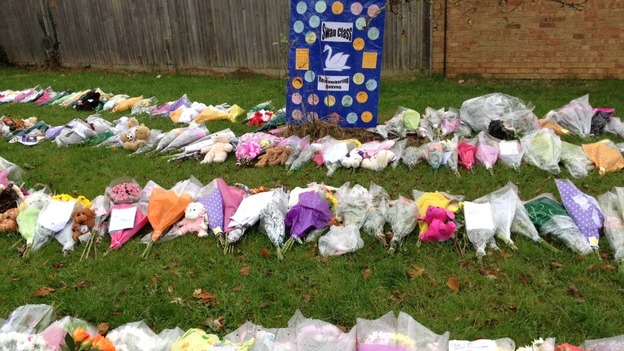 Floral tributes to the family
