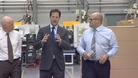 Deputy Prime Minister Nick Clegg, centre, met with staff and apprentices to see how the businesses are using the investments.