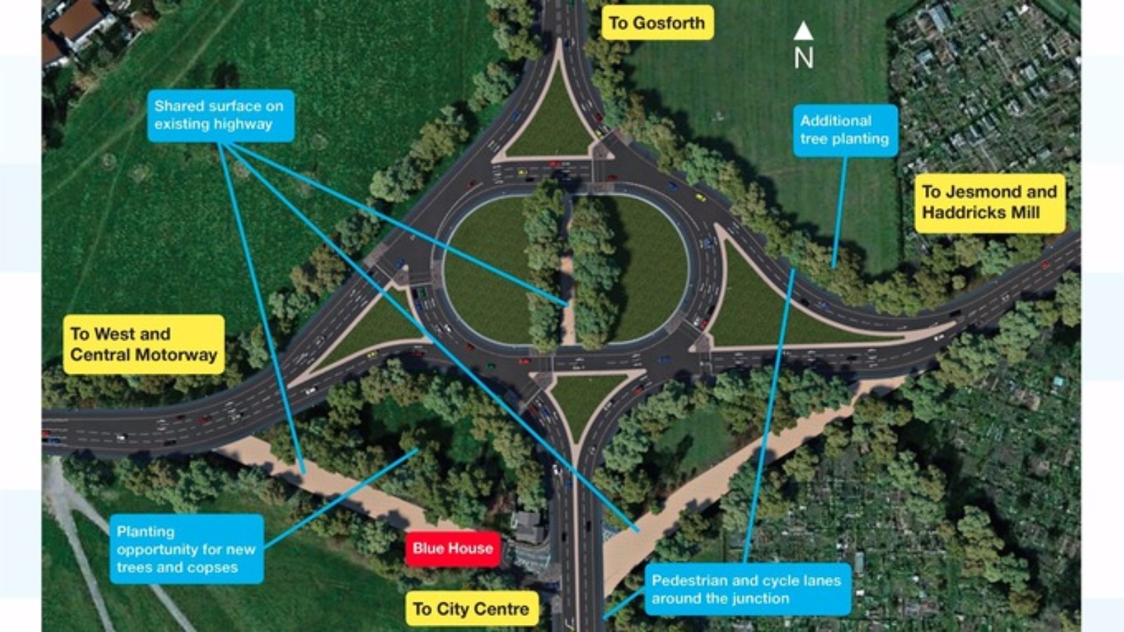 demonstration-against-town-moor-roundabout-plans-tyne-tees-itv-news