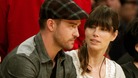 Justin Timberlake and Jessica Biel pictured watching basketball in May