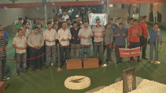 Some visited the grave of slain Prime Minister Rafik Hariri