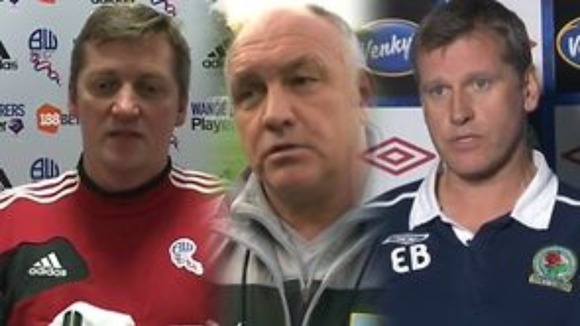Jimmy Phillips, Eric Black and Terry Pashley are the men steadying the ships at managerless Bolton, Blackburn and Burnley