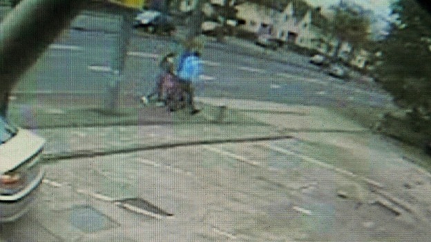 CCTV still of the van believed to have been involved in a hit-and-run incident
