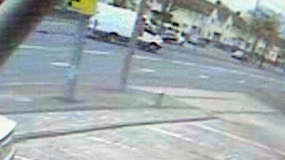 CCTV still of  the van believed to have been involved in a hit-and-run incident