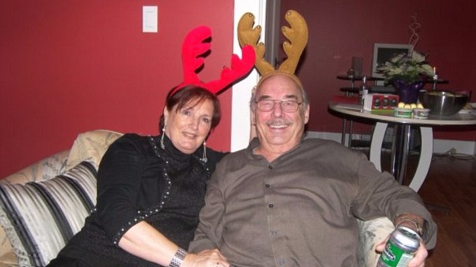 The couple pictured in happier times.