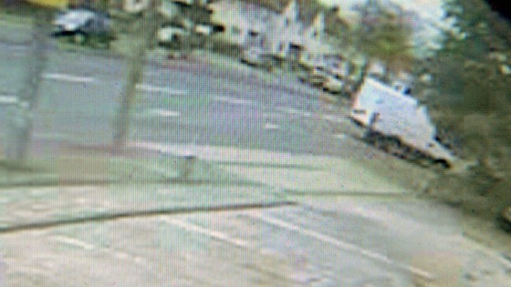 CCTV still of  the van believed to have been involved in a hit-and-run incident