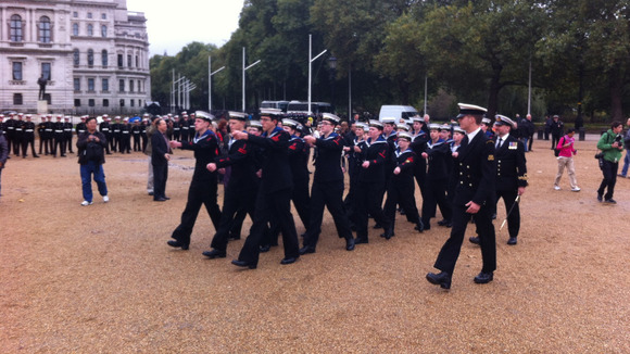 Sea cadets on Horse Guards Parade