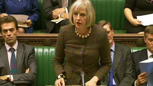 Home Secretary Theresa May in the House of Commons this week