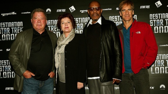 William Shatner, Kate Mulgrew, Avery Brooks and Scott Bakula, who played Star Trek captains
