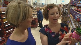 ITV News Business Editor Laura Kuenssberg with Clippy McKenna