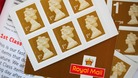 First-class stamps at a Post Office