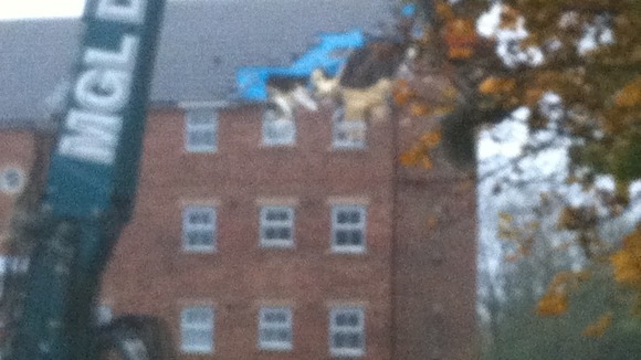 Newburn flats' demolition