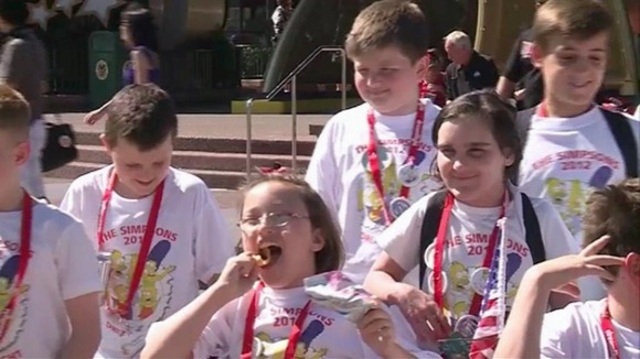 Children on Dreamflight trip.