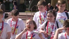 Children on Dreamflight trip.