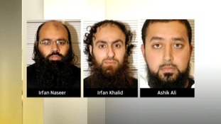 All three men were arrested in Birmingham last September