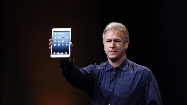 Apple's Phil Schiller shows off the new iPad