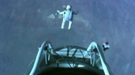 The moment Felix plunged from the edge of space