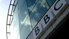 BBC logo at Television Centre, west London
