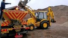 Grit is loaded into a gritting lorry