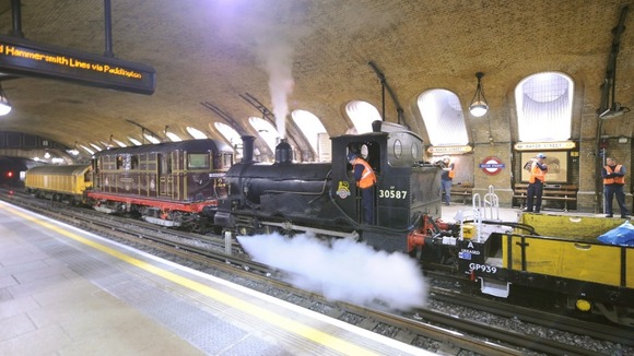 London Underground's test steam run.