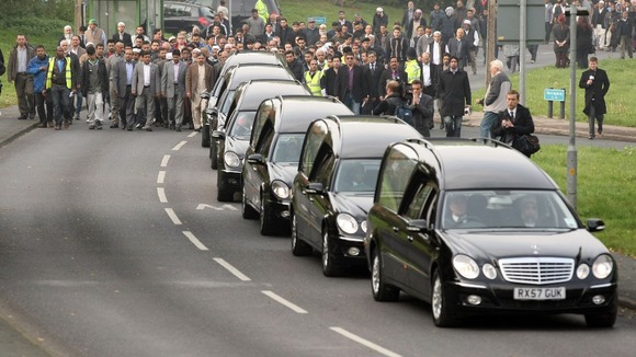 The funeral cortege