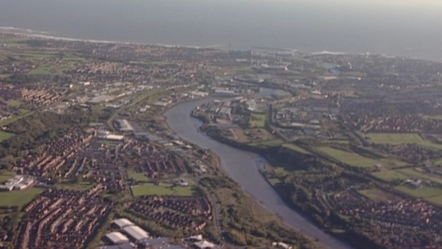 River Wear aerial view