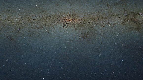 A nine billion pixel photograph of the Milky Way captured by the VISTA survey telescope at ESO’s Paranal Observatory in Chile.