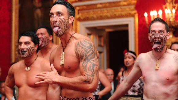 Maori dancers