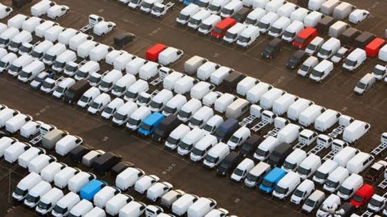 Ford Transit Vans at the Southampton factory 