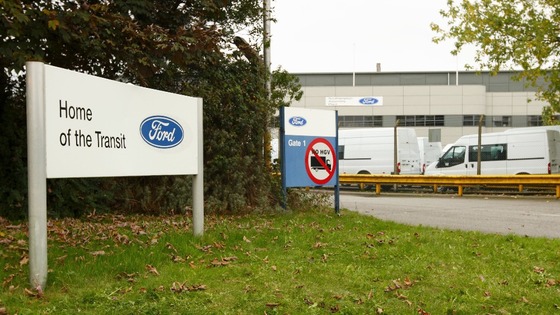 The Ford Transit Assembly Plant in Southampton